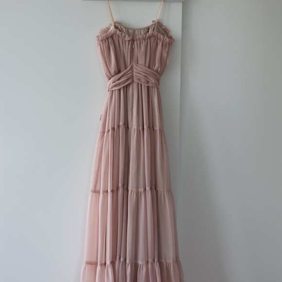 Anthropologie BHLDN Prom Formal Wedding Guest Dress Dusty Rose Size 2 - Picture 3 of 14